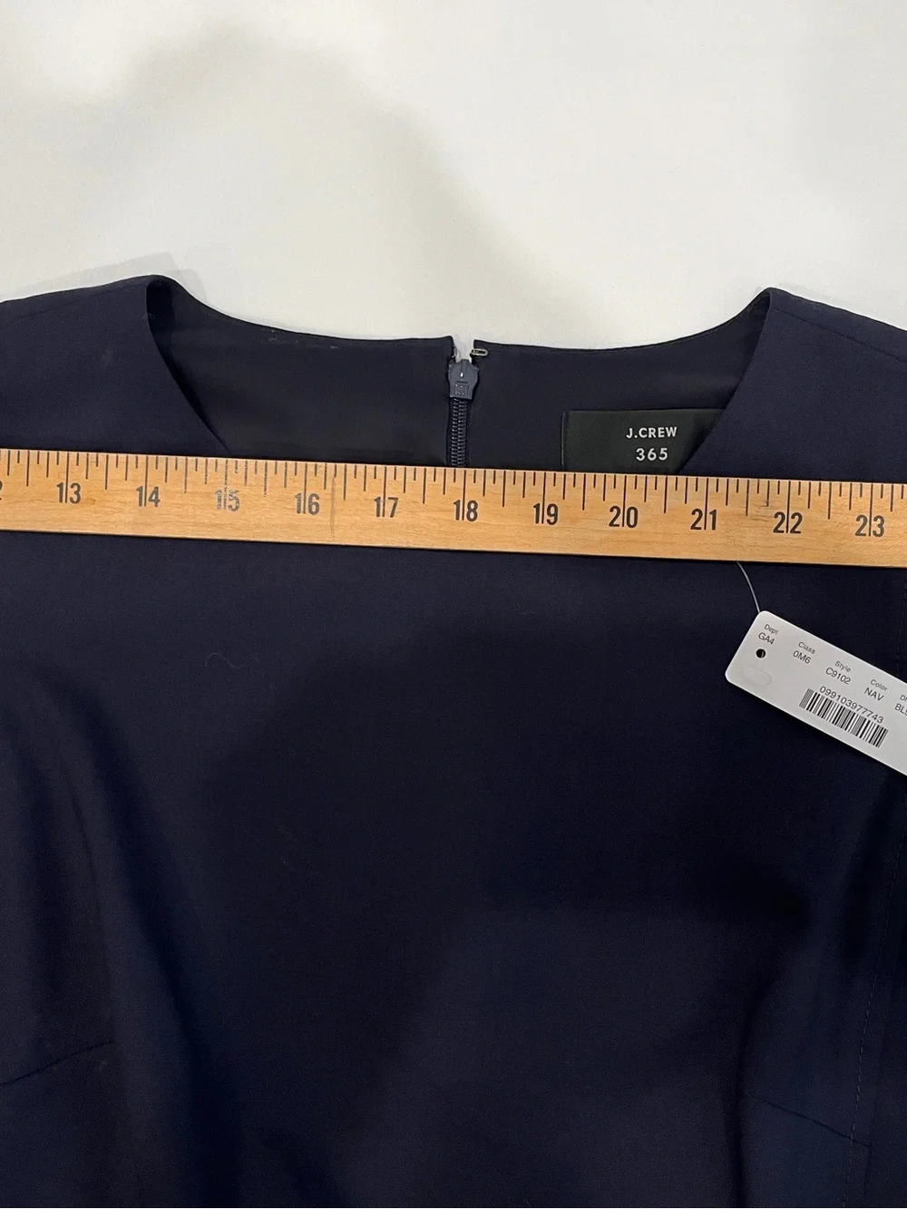 J. Crew Navy Cap-Sleeve Sheath Dress